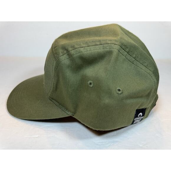Alvarado Street Brewery Baseball Cap Army Cal Olive Green Leather Bear Logo - Picture 5 of 12